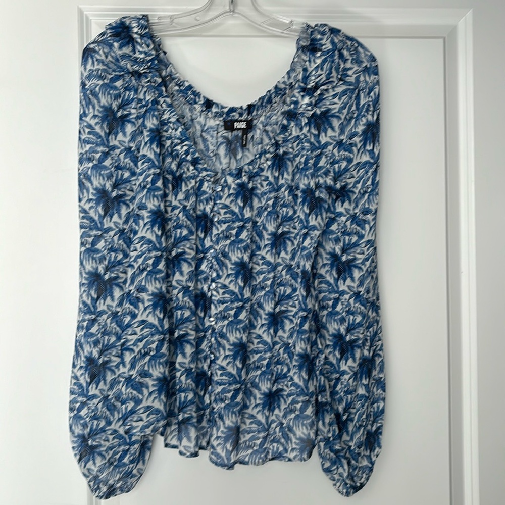 Paige silk floral blouse